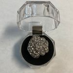 Crystal Stone Woman Ring size 7.5❤️ Silver Photo 3