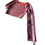 Lululemon  Wunder Train Cropped Long Sleeve Shirt Crackle Glaze Vintage Orange La Photo 9