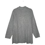 Woman Within Sweater Womens 1X 22/24 Shawl Collar Shaker Button Cardigan Gray Photo 6