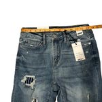 Judy Blue NWT,  High Waist Pinstripe Patch Skinny Jeans Photo 10