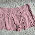 Free People Pink Pleated Cotton Skort Size 6 Photo 0