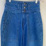 Veronica Beard Logan Slim Straight Extra High Rise Jeans Cornflower Wash Sz 23 Photo 7