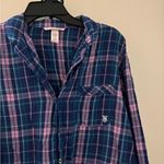 SOLD OUT victoria’s secret blue and pink plaid pajama set size M Size M Photo 3