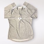 L.L. Bean Vintage Gray Womens Quarter Zip Pull Over Long‎ Sleeve Top Size S Photo 4