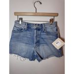 MOTHER Denim MOTHER The Skipper Short N Long Fray Leap At The Chance Size 24 Denim Shorts NWT Photo 2