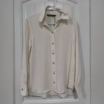 ZARA Off-White Button-Up Blouse For Women Photo 3