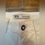 ZARA  Women’s White Mid Rise Skinny Distressed Jean USA 2 (34) NWT Photo 1
