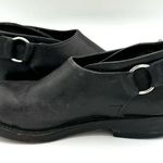 NANA Vintage Late 80s Early 90s Black Leather Single Buckle Shoes Size UK 4 US 6 Photo 3