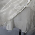 Vintage Y2K 2000s Champagne Cream Wedding Dress Formal Ballerina Mini Gown Tan Size 4 Photo 10