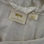 Anthropologie  MAEVE Angela Ruffle Peasant Blouse White 100% Sz S Photo 6