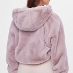 Berksha Pink Cropped Fur Coat  Photo 1