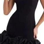 AEL Ruffle Square Neck Minidress Black Size XS Photo 0