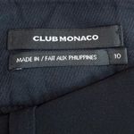 Club Monaco Women’s 10 Wide Leg Crop Pant Black Tie Ankle Office Casual Comfy Photo 2