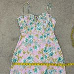 ASTR  The Label Verana Slip Midi Dress Pink Turquoise Floral M Photo 11
