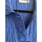 Habitat  Womens XS Blue Oversized Lagom Art To wear Top Toggle Button Asymm Photo 3