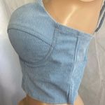 Say What? Say‎ What crop tank top zip up size large adjustable straps Photo 1