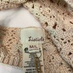 Listicle Crochet Festival Fairy Summer Halter Top in Tan Photo 10
