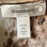 Dress Barn  Brown and Cream Patterned Top petite large Photo 1