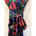 Victoria's Secret Victoria Secret Robe XL XXL Black Tropical Kimono Lace Trim Luxe Collection VS Photo 3