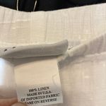 Marc Ware Hot Cotton Linen Cream Ivory White Pull On Casual Crop Capri Pants Size XL Photo 4