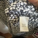 Christopher & Banks  Rayon Black and White Floral Midi Dress size 6 Photo 3