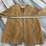 Christopher & Banks Vintage 100% Genuine Leather Boho Jacket Photo 5