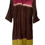 Roberta Freymann  Womens Pure Linen Ombre Print Dress Size Small 1636 Photo 0