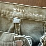 Soho New York & Company Ankle Legging Jeans Olive Green Size 8 Photo 2
