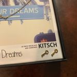 Kitsch Unlock Your Dreams Necklace Earring Set 14K Gold Plated Brass NWT Photo 3