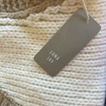 NWT Luna Ivy Chunky V Neck Sheep Embroidered Sweater Vest Tan Photo 9