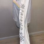 Friends Central Perk white Embroidered long sleeve cropped top Size undefined Photo 4