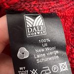 Dale of Norway wool floral cardigan red and black Sz M Size M Photo 3