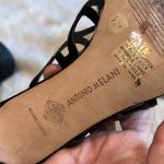 Antonio Melani Black Patent Leather Caged Strappy Heels Size 7 Photo 8