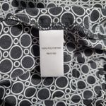 Black & White Geometric Print 3/4 Sleeve Blouse Top Photo 5