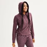 FLX Hoodie Size S Red Long Sleeve Popover Drawstring Stretch Women's NWT Photo 0