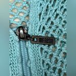 Mifresia sea green crochet hooded Long sleeve zip Up jacket Swimsuit Coverup Size undefined Photo 2