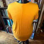 PaperMoon Stitchfix split neck goldenrod floral blouse Photo 1