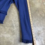 Rebecca Taylor  Tweed Navy Blue Fringe Moto Jacket
Size: 6 Photo 7