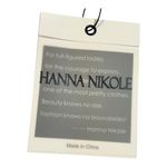 Hanna Nikole Plus Size Swim Dress Diamond Print Halter Neck Swimsuit 18W NWT Blue Photo 11