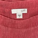 J.Jill Linen Blend Pink Woven Half Sleeve Crewneck Top XS Photo 3
