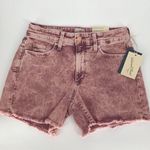 PINK - Victoria's Secret Universal Threads Womens High Rise Midi Denim‎ Jean Shorts Size 2/26 Pink Photo 9