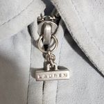 Ralph Lauren Lauren Light Blue Suede Leather Womens Jacket Size M Photo 9