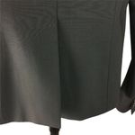 Theory  Womens Fitted Wool Blazer Smokey Gray Lined Pockets One Button Size 0 u Photo 4