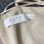 ASTR The Label Tan Ivory Sleeveless Drape Front Top XS Photo 3