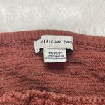 American Eagle  Crochet Front Tie Lightweight Viscose‎ Crop Top Women's Sz Medium Photo 9