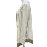 New York Laundry Warm Cozy Boho Lace Up Top With Fringe Size 1 Festival Cosplay Photo 2
