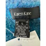 Karen Kane  Womens Sweater Large Blue Ombre Crew Neck Long Sleeve Knit‎ Photo 5