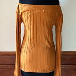 Free People We The Free Off The Shoulder Long Sleeve Ribbed Top - Extra Large Photo 3