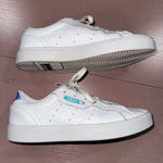 Adidas Sleek Sneakers Leather Cloud White/ Crystal White Photo 5