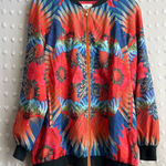 Urban Outfitters  x Art Threads Women’s Floral Patterned Bomber Jacket Sz M Photo 0